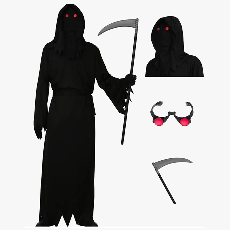 Costume da mietitore cupo per adulti